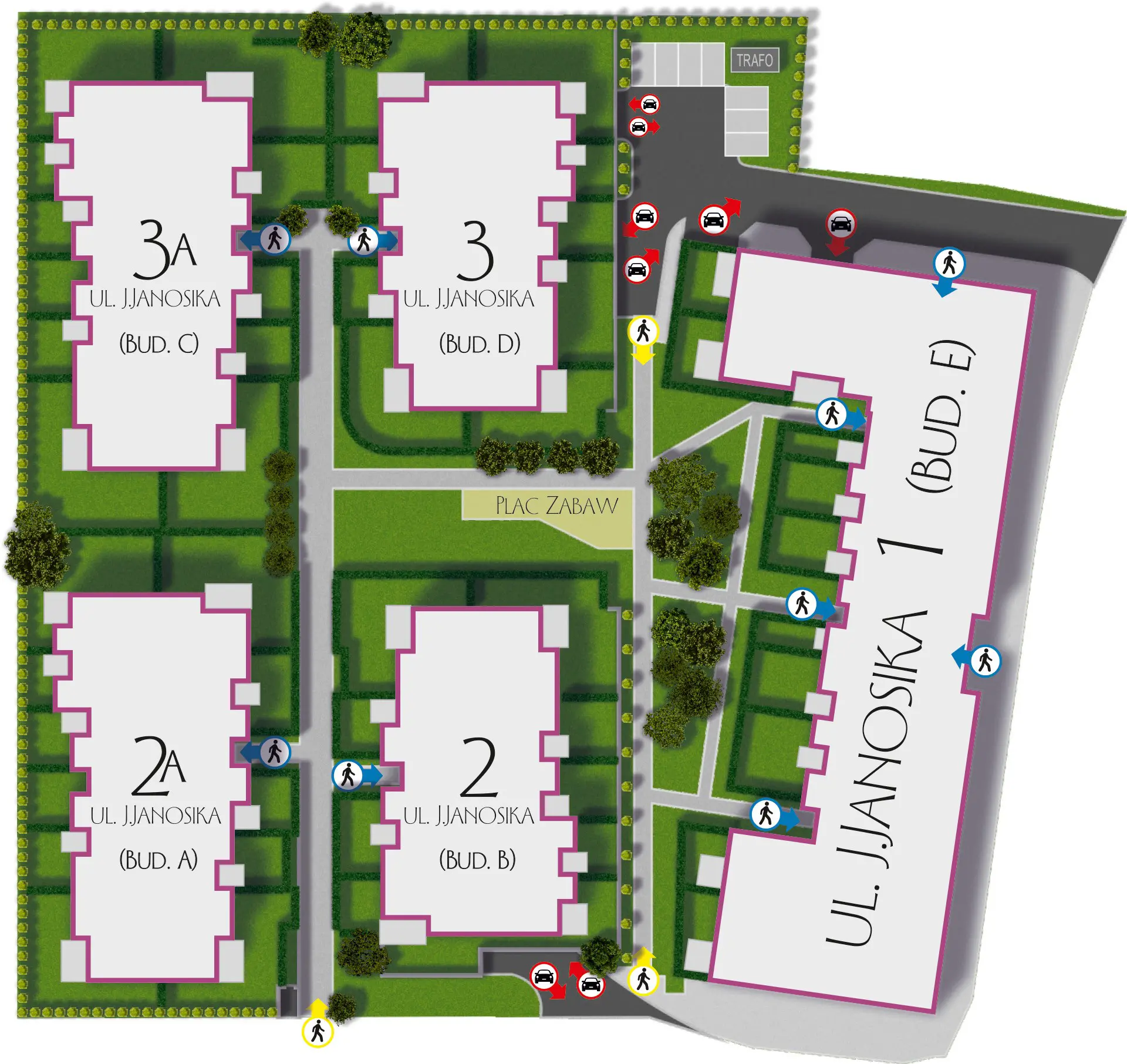 mapa osiedla Crocus Hill w Szczecinie